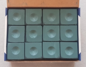Billardkreide Silver Cup spruce dunkelgrün 12er Pack